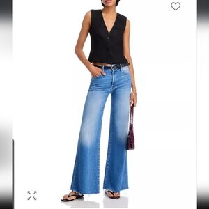 MOTHER "The Roller" High Rise Wide Leg Jeans Size 33, New With Tags!